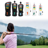 Maxbell Golf Club Head Cover Easy to Use Golf Wood Headcover for Golf Courses Adults Black DR 32cmx15cm