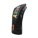 Maxbell Golf Club Head Cover Easy to Use Golf Wood Headcover for Golf Courses Adults Black DR 32cmx15cm