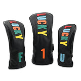 Maxbell Golf Club Head Cover Easy to Use Golf Wood Headcover for Golf Courses Adults Black DR 32cmx15cm