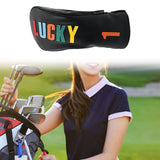 Maxbell Golf Club Head Cover Easy to Use Golf Wood Headcover for Golf Courses Adults Black DR 32cmx15cm
