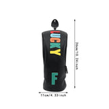 Maxbell Golf Club Head Cover Easy to Use Golf Wood Headcover for Golf Courses Adults Black FW 26cmx11cm