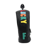 Maxbell Golf Club Head Cover Easy to Use Golf Wood Headcover for Golf Courses Adults Black FW 26cmx11cm