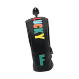 Maxbell Golf Club Head Cover Easy to Use Golf Wood Headcover for Golf Courses Adults Black FW 26cmx11cm