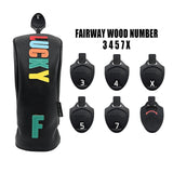 Maxbell Golf Club Head Cover Easy to Use Golf Wood Headcover for Golf Courses Adults Black FW 26cmx11cm