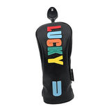 Maxbell Golf Club Head Cover Easy to Use Golf Wood Headcover for Golf Courses Adults Black UT 24cmx10cm