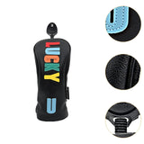 Maxbell Golf Club Head Cover Easy to Use Golf Wood Headcover for Golf Courses Adults Black UT 24cmx10cm