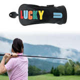 Maxbell Golf Club Head Cover Easy to Use Golf Wood Headcover for Golf Courses Adults Black UT 24cmx10cm