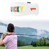 Maxbell Golf Club Head Cover Easy to Use Golf Wood Headcover for Golf Courses Adults White DR 32cmx15cm