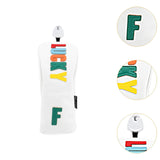 Maxbell Golf Club Head Cover Easy to Use Golf Wood Headcover for Golf Courses Adults White FW 26cmx11cm