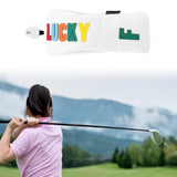 Maxbell Golf Club Head Cover Easy to Use Golf Wood Headcover for Golf Courses Adults White FW 26cmx11cm