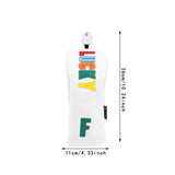Maxbell Golf Club Head Cover Easy to Use Golf Wood Headcover for Golf Courses Adults White FW 26cmx11cm
