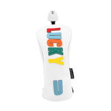 Maxbell Golf Club Head Cover Easy to Use Golf Wood Headcover for Golf Courses Adults White UT 24cmx10cm