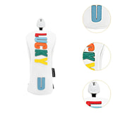 Maxbell Golf Club Head Cover Easy to Use Golf Wood Headcover for Golf Courses Adults White UT 24cmx10cm
