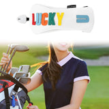 Maxbell Golf Club Head Cover Easy to Use Golf Wood Headcover for Golf Courses Adults White UT 24cmx10cm