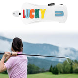 Maxbell Golf Club Head Cover Easy to Use Golf Wood Headcover for Golf Courses Adults White UT 24cmx10cm