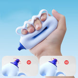 Maxbell Kids Hand Grip Strengthener Ergonomic Multiple Resistance Levels Finger Tool blue