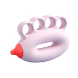 Maxbell Kids Hand Grip Strengthener Ergonomic Multiple Resistance Levels Finger Tool pink