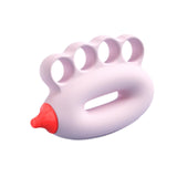 Maxbell Kids Hand Grip Strengthener Ergonomic Multiple Resistance Levels Finger Tool pink