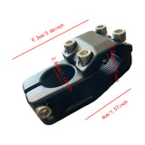 Maxbell 22.2 mm Bike Stem Lightweight Black Versatile Aluminum Alloy Handlebar Mount