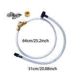 Maxbell Hydraulic Steering Bleed Kit with Clamps Boat Bleed Kit Fill Kit for Boats