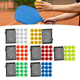 Maxbell 12Pcs Outdoor Pickleballs 26 Holes Portable with Storage Bag for Competition White