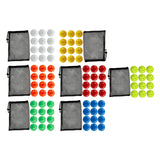 Maxbell 12Pcs Outdoor Pickleballs 26 Holes Portable with Storage Bag for Competition White