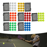 Maxbell 12Pcs Outdoor Pickleballs 26 Holes Portable with Storage Bag for Competition White