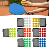 Maxbell 12Pcs Outdoor Pickleballs 26 Holes Portable with Storage Bag for Competition White