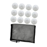Maxbell 12Pcs Outdoor Pickleballs 26 Holes Portable with Storage Bag for Competition White