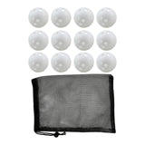 Maxbell 12Pcs Outdoor Pickleballs 26 Holes Portable with Storage Bag for Competition White