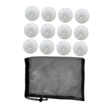 Maxbell 12Pcs Outdoor Pickleballs 26 Holes Portable with Storage Bag for Competition White