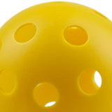 Maxbell 12Pcs Outdoor Pickleballs 26 Holes Portable with Storage Bag for Competition Yellow