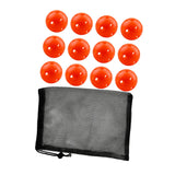 Maxbell 12Pcs Outdoor Pickleballs 26 Holes Portable with Storage Bag for Competition Orange
