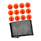 Maxbell 12Pcs Outdoor Pickleballs 26 Holes Portable with Storage Bag for Competition Orange