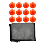 Maxbell 12Pcs Outdoor Pickleballs 26 Holes Portable with Storage Bag for Competition Orange