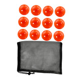Maxbell 12Pcs Outdoor Pickleballs 26 Holes Portable with Storage Bag for Competition Orange