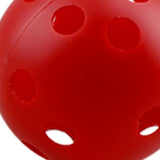 Maxbell 12Pcs Outdoor Pickleballs 26 Holes Portable with Storage Bag for Competition Red