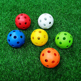Maxbell 12Pcs Outdoor Pickleballs 26 Holes Portable with Storage Bag for Competition Red