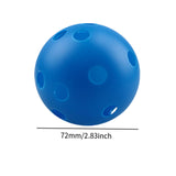 Maxbell 12Pcs Outdoor Pickleballs 26 Holes Portable with Storage Bag for Competition Blue