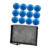 Maxbell 12Pcs Outdoor Pickleballs 26 Holes Portable with Storage Bag for Competition Blue