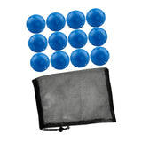 Maxbell 12Pcs Outdoor Pickleballs 26 Holes Portable with Storage Bag for Competition Blue