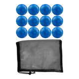Maxbell 12Pcs Outdoor Pickleballs 26 Holes Portable with Storage Bag for Competition Blue
