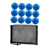 Maxbell 12Pcs Outdoor Pickleballs 26 Holes Portable with Storage Bag for Competition Blue