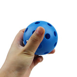Maxbell 12Pcs Outdoor Pickleballs 26 Holes Portable with Storage Bag for Competition Blue