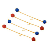 Maxbell Ladder Balls Backyard Games Outdoor Replacement Sports Lawn Ladder Toss Game 6pcs Blue