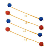 Maxbell Ladder Balls Backyard Games Outdoor Replacement Sports Lawn Ladder Toss Game 6pcs Blue
