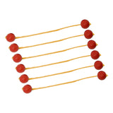 Maxbell Ladder Balls Backyard Games Outdoor Replacement Sports Lawn Ladder Toss Game 6pcs Red