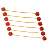 Maxbell Ladder Balls Backyard Games Outdoor Replacement Sports Lawn Ladder Toss Game 6pcs Red