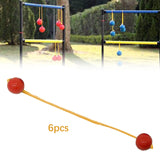 Maxbell Ladder Balls Backyard Games Outdoor Replacement Sports Lawn Ladder Toss Game 6pcs Red