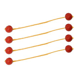 Maxbell Ladder Balls Backyard Games Outdoor Replacement Sports Lawn Ladder Toss Game 4pcs Red